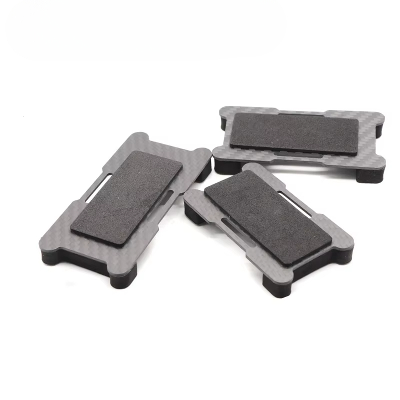 Drone Battery Plate - Untermontierte Batterieschutzplatte aus Kohlefaser mit Schaumstoff