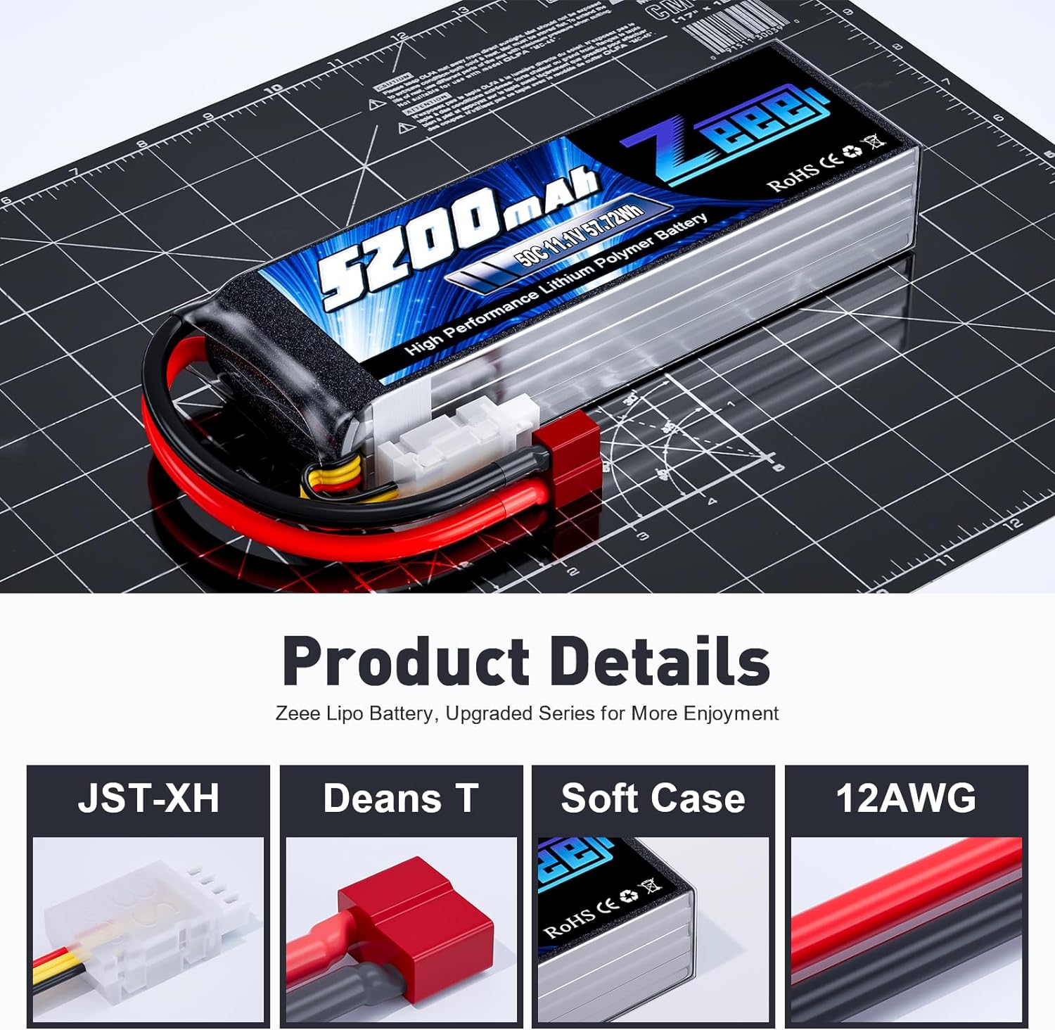 1/2 Einheiten Zeee 11,1 V 50C  – Drone Battery 3S Bewertung und Preis